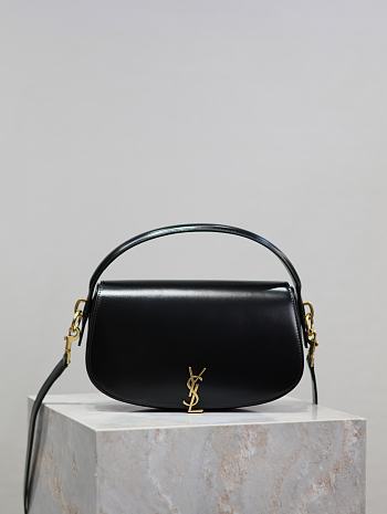 YSL Voltaire Half-Moon Bag Black Size 24 × 15 × 5 cm