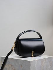 YSL Voltaire Half-Moon Bag Black Size 24 × 15 × 5 cm - 3