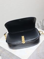 YSL Voltaire Half-Moon Bag Black Size 24 × 15 × 5 cm - 2