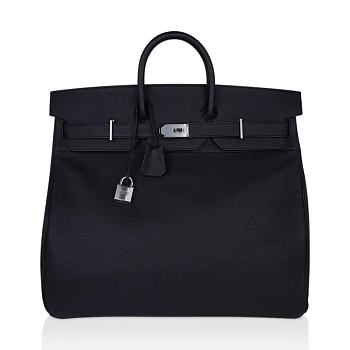 Hermes 50 Birkin Bag Black Togo Leather Size 50 cm (All Handmade)