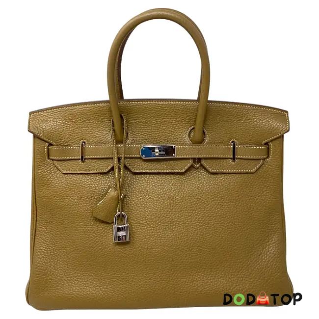 Hermes 50 Birkin Bag Brown Togo Leather Size 50 cm (All Handmade) - 1