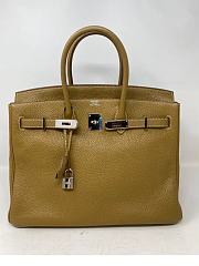 Hermes 50 Birkin Bag Brown Togo Leather Size 50 cm (All Handmade) - 5