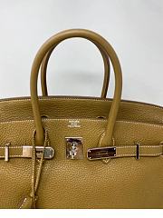 Hermes 50 Birkin Bag Brown Togo Leather Size 50 cm (All Handmade) - 6