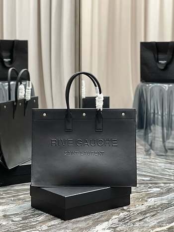 YSL Rive Gauche Tote Bag Black Size 48 x 36 x 16 cm
