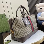 Gucci Savoy Travel Bag Brown Size 42 x 31.5 x 21 cm - 6