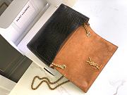 YSL Reversible Suede & Crocodile Leather Black Size 28.5 x 20 x 6 cm - 4