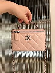 Chanel Classic Cosmetic Bag Pink Size 9.5 x 17 x 8 cm - 4