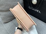 Chanel Boybag Nude Pink Caviar Leather Size 25 cm - 4