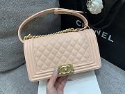 Chanel Boybag Nude Pink Caviar Leather Size 25 cm - 3