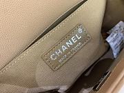 Chanel Boybag Beige Silver Hardware Caviar Leather Size 25 cm - 2