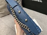 Chanel Boybag Dark Blue Gold Hardware Caviar Leather Size 25 cm - 6