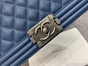 Chanel Boybag Dark Blue Gold Hardware Caviar Leather Size 25 cm - 5