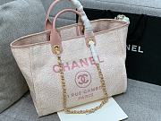 Chanel Canvas Shopping Pink Bag Size 38 cm - 4