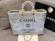 Chanel Canvas Shopping Denim Bag Size 38 cm - 1