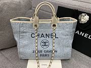 Chanel Canvas Shopping Denim Bag Size 38 cm - 6