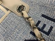 Chanel Canvas Shopping Denim Bag Size 38 cm - 5