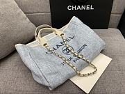 Chanel Canvas Shopping Denim Bag Size 38 cm - 4