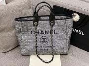 Chanel Canvas Shopping Dark Denim Bag Size 38 cm - 1