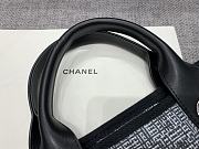 Chanel Canvas Shopping Dark Denim Bag Size 38 cm - 6