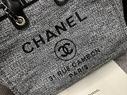 Chanel Canvas Shopping Dark Denim Bag Size 38 cm - 4