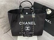 Chanel Canvas Shopping Black Bag Size 38 cm - 1