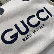 Gucci Printed Medium Tote Bag Blue Size 41.5 x 29 x 18.5 cm - 5