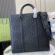 Gucci Super Double G Medium Tote Bag Black Size 37 x 38 x 5.5 cm - 4