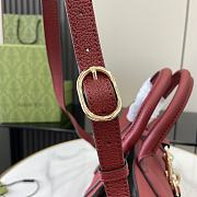 Gucci Jackie Series Medium Tote Bag Burgundy Size 40 x 19.5 x 12 cm - 3