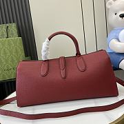 Gucci Jackie Series Medium Tote Bag Burgundy Size 40 x 19.5 x 12 cm - 2