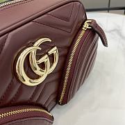 Gucci GG Marmont Small Shoulder Bag Burgundy Size 24.5 x 15 x 9 cm - 6