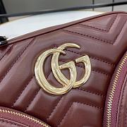 Gucci GG Marmont Small Shoulder Bag Burgundy Size 24.5 x 15 x 9 cm - 4