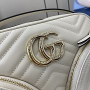 Gucci GG Marmont Small Shoulder Bag White Size 24.5 x 15 x 9 cm - 6