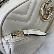 Gucci GG Marmont Small Shoulder Bag White Size 24.5 x 15 x 9 cm - 5