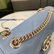 Gucci GG Marmont Small Shoulder Bag Blue Size 26 x 15 x 7 cm - 4