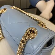 Gucci GG Marmont Mini Shoulder Bag Blue Size 22 x 13 x 6 cm - 2