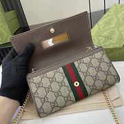 Gucci Ophidia Chain Brown Wallet Size 19 x 10 x 3.5 cm - 5