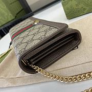 Gucci Ophidia Chain Brown Wallet Size 19 x 10 x 3.5 cm - 2