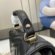 Gucci GG Marmont Mini Top Handle Bag In Black Leather Size 7 x 13 x 6 cm - 6