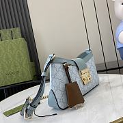 Gucci GG Padlock Small Shoulder Bag Blue Size 26.5 x 13.5 x 4.5 cm - 5