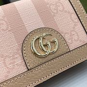 Gucci GG Ophidia Card Holder Pink Size 11 x 8.5 x 3 cm - 2