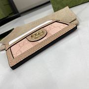 Gucci GG Matelassé Card Case Pink Size 10 x 7 cm - 3