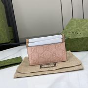 Gucci GG Matelassé Card Case Pink Size 10 x 7 cm - 2