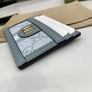 Gucci GG Matelassé Card Case Blue Size 10 x 7 cm - 4