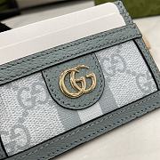 Gucci GG Matelassé Card Case Blue Size 10 x 7 cm - 3