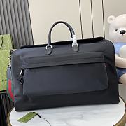 Gucci Large Duffle Bag In Black Nylon Size 52 cm - 5