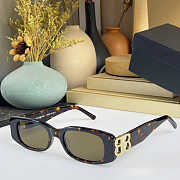 Balenciaga Dynasty Rectangle Sunglasses - 4