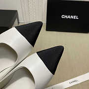 Chanel Pumps Open Shoes Black/White/Beige - 6