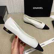 Chanel Pumps Open Shoes Black/White/Beige - 5