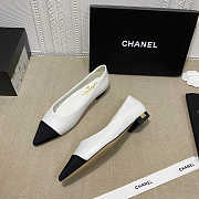 Chanel Pumps Open Shoes Black/White/Beige - 4