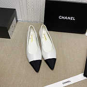 Chanel Pumps Open Shoes Black/White/Beige - 3